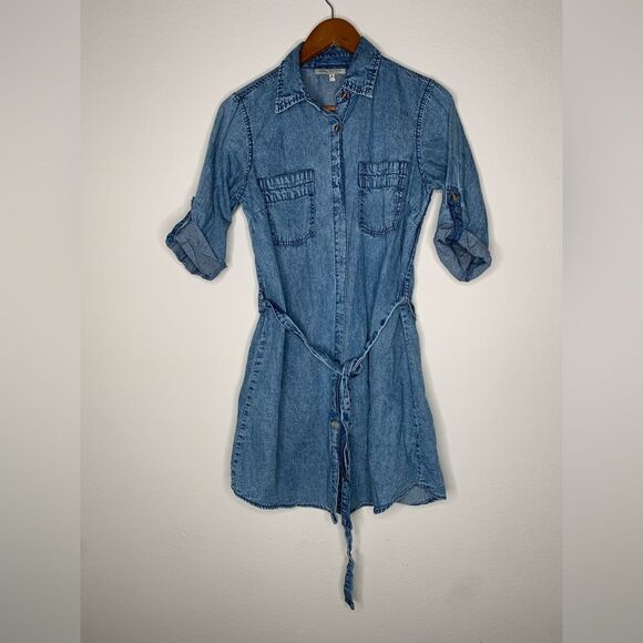 Speed Control Blue Denim Dress - Picture 2 of 5